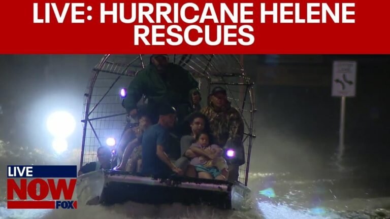 LIVE UPDATES: Hurricane Helene water rescues, 5 fatalities reported, 4M with out energy